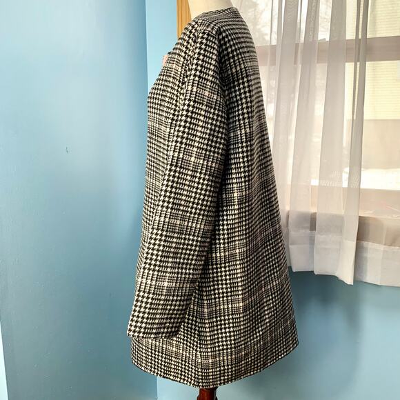 Nanette Lepore Plaid Button Front Coat Size Small - Picture 3 of 9